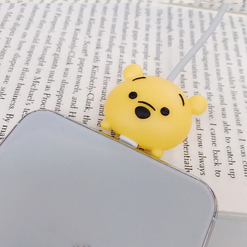 Dễ Thương Phụ Kiện Bảo Vệ Dây Cáp Sạc usb Hình Hoạt Hình Đáng Yêu Ốp