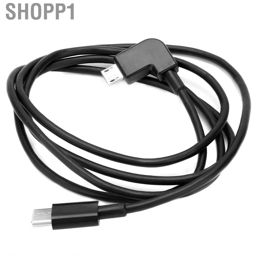 Shopp1 Type C To Micro USB Data Cable  FPV Goggles 90 Degree PVC Copper for Home DJI Flight Glasses