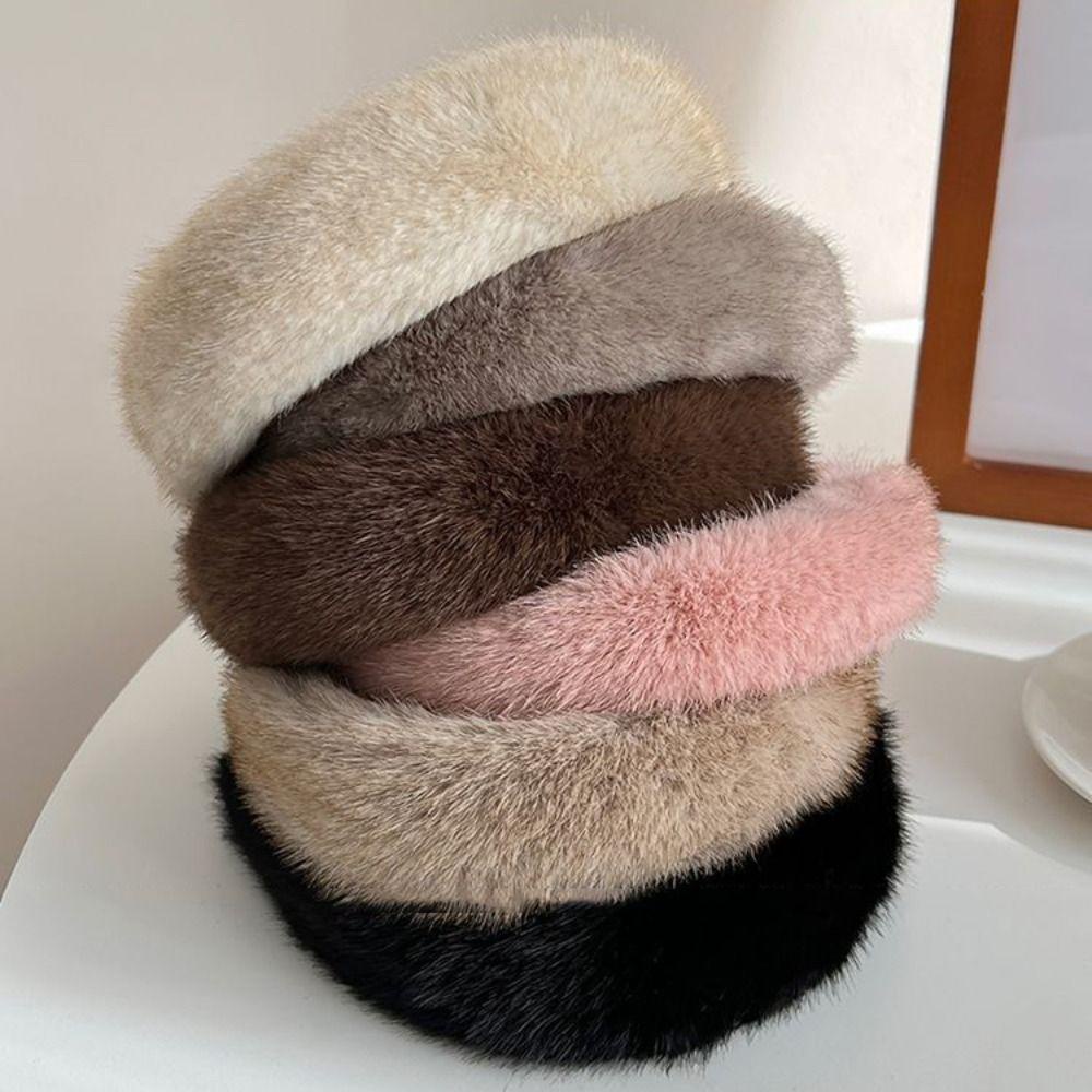 Dyruidoj Băng Đô Nhung Lông Phong Cách Hàn Quốc Thanh Lịch Dành Cho Nữ Rửa Mặt