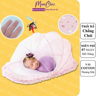 Màn chụp cho bé, mùng xếp thông minh, màn chụp gấp gọn cho bé chống muỗi chống chói