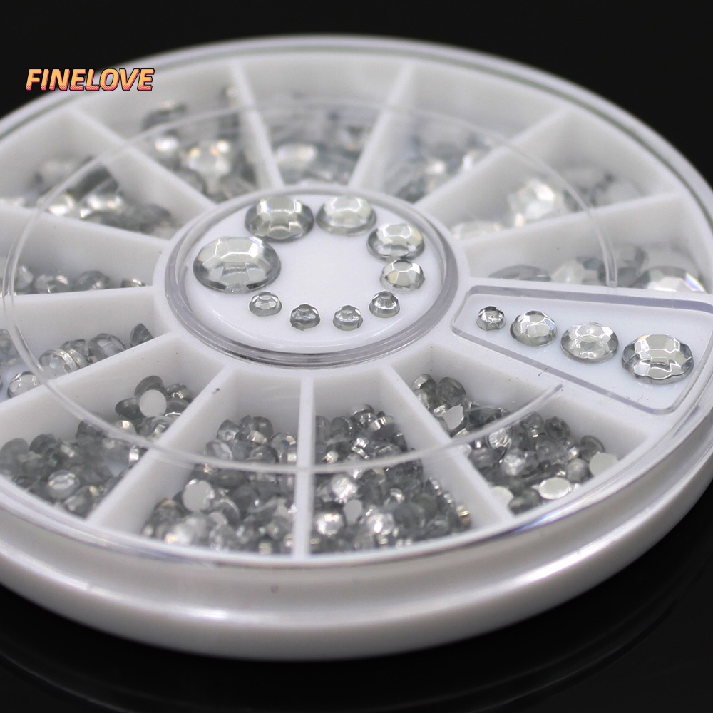 Hộp 300 Hạt Cườm 3d Lấp Lánh Dùng Trang Trí Móng Nghệ Thuật diy