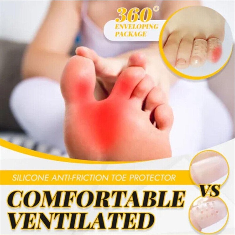 Silicone Set 20 Miếng Silicon Bảo Vệ Ngón Chân Chống Ma Sát Thoáng Khí Cho Nam Nữ