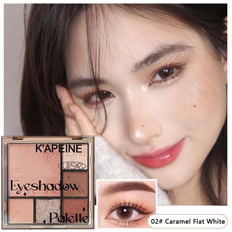 Bảng Phấn Trang Điểm Mắt Tạo Khối Má Hồng 6 Màu Lấp Lánh Có Chất Lì Dành Cho Trang HB