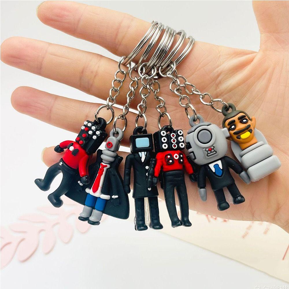 Shanhai Móc Khóa Hình Búp Bê Nam skibidi bop Camora man skibidi mini Dễ Thương