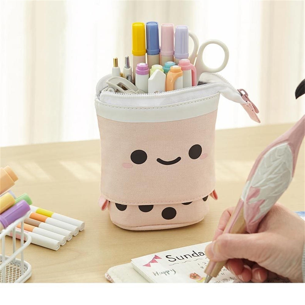 1 Túi Đựng Bút Hình Ly Trà Sữa Dễ Thương