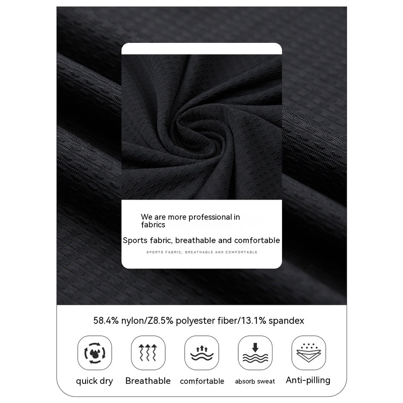 Áo Thun Thể Thao Cổ Tròn Màu Trơn Thoáng Khí Nhanh Khô Thời Trang Mùa Hè Cho Nam