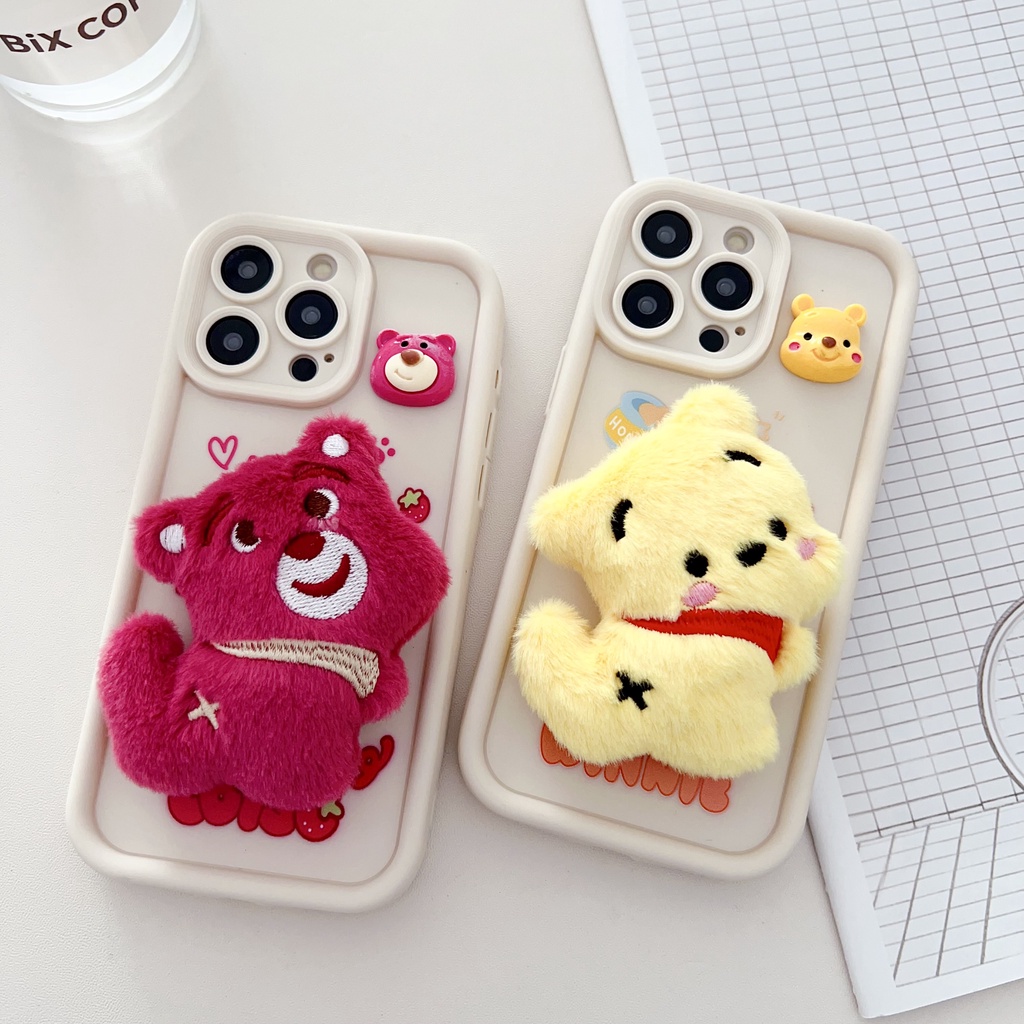 Dễ Thương Ốp Điện Thoại Họa Tiết Hoạt Hình Cho iphone 15 14 13 12 11 pro max 8 7 plus xs max