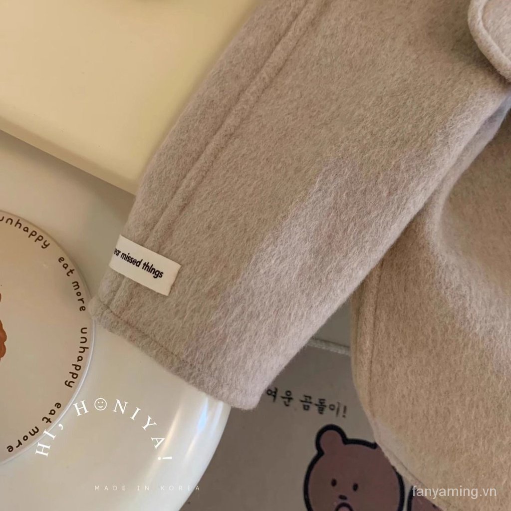 Áo Khoác Len Ba Chiều Dễ Thương Thời Trang Thu Đông Hàn Quốc 2023 me7d
