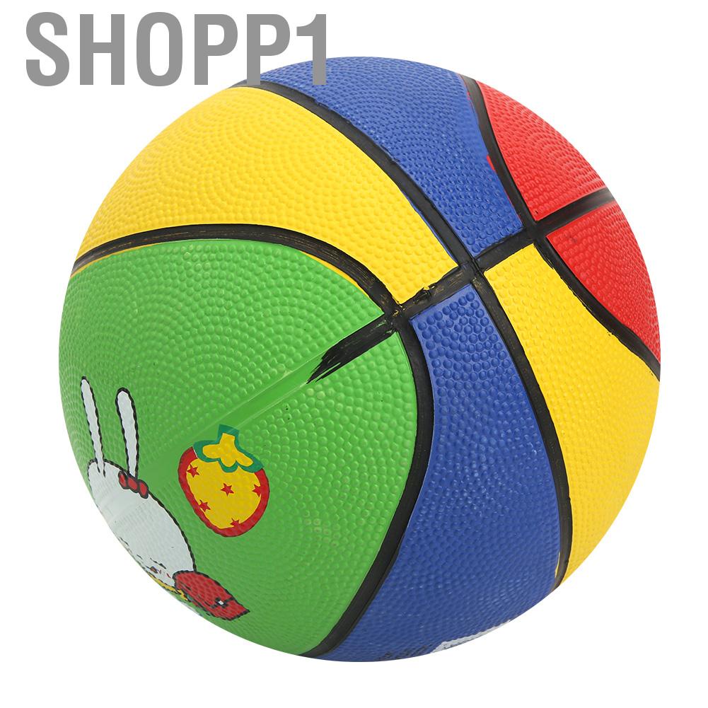 Shopp1 Kid Basketball Toy  Rubber Little White Rabbit High Elastic Children Kids Mini Outdoor Wear Resistant for 1-5 Years Old