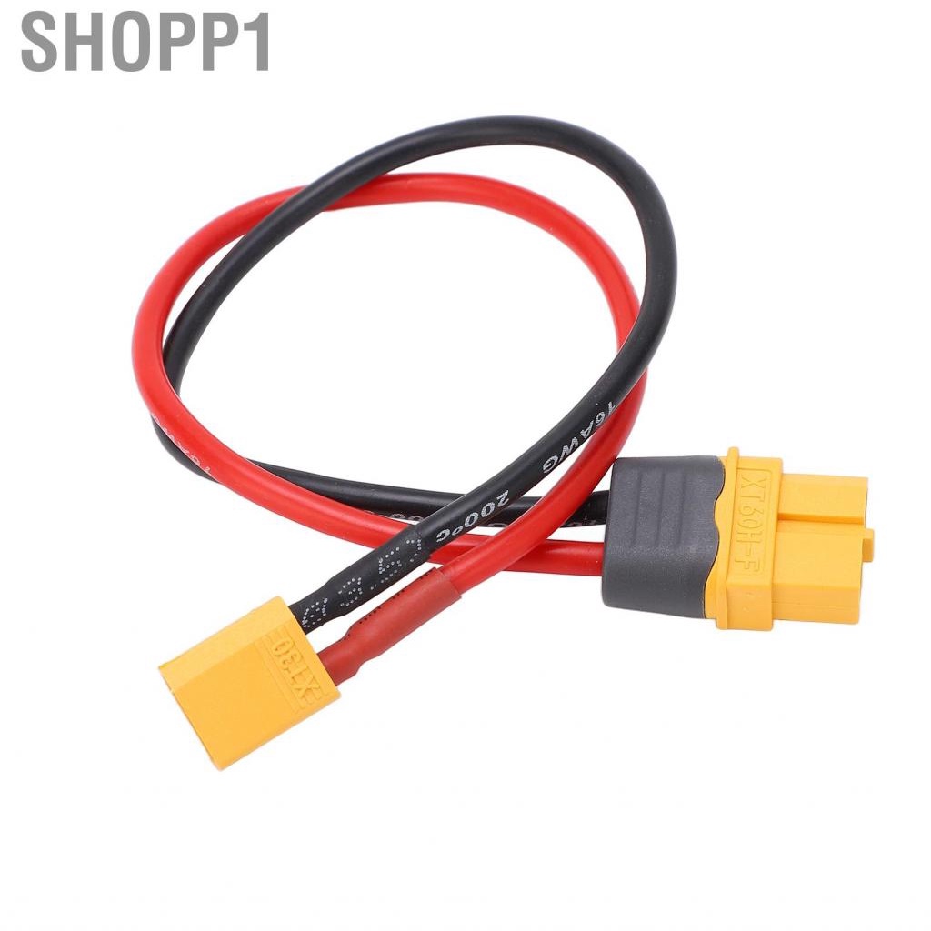 Shopp1 XT60 Female To XT30 Male Adapter Cable  23.5cm Plug Connector for RC Car