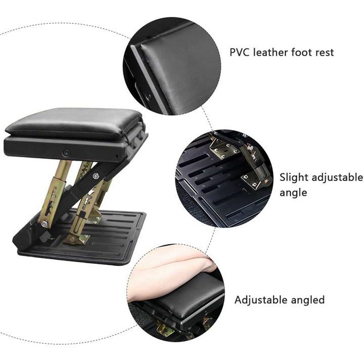 Euro Home - Bộ Kê Chân Nâng Hạ Ô Tô Ergonomic Footrest Có Thể Gập Lại