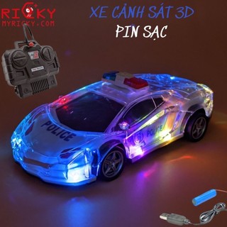 Xe cảnh sát Dubai pin sạc, điều khiển Đen Pha, Đèn Thân Xe sáng lấp lánh