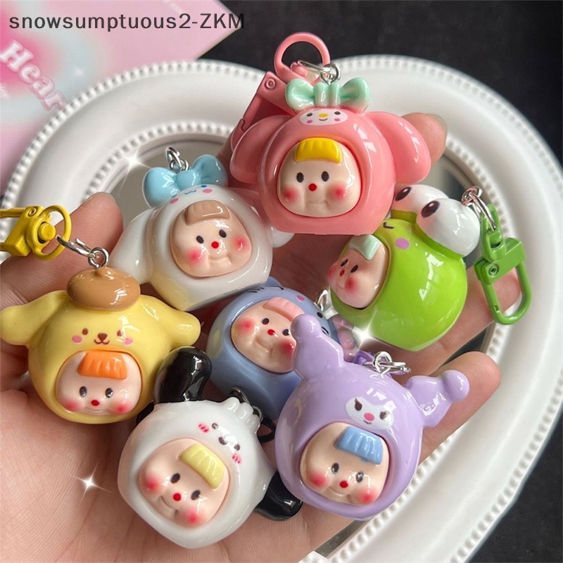 # Snow # sanrio anime hello kitty Móc Khóa Trang Trí Ba Lô / Chìa Khóa Xe Hơi / Quà Tặng Lễ Kỳ Nghỉ Cho Trẻ Em