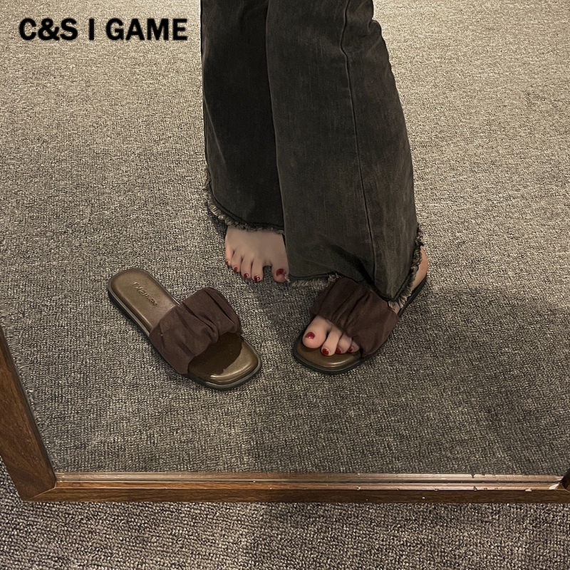 C＆S  Dép sandal nữ Hở Ngón Đế Dày Có Quai Cài 2023NEW Mùa hè Kiểu Dáng Thời Trang Thấm hút mồ hôi Thời trang Chống bám bụi Tự nhiên FDL23B0KHY 46Z231112