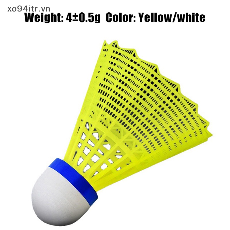 Xoitr 1 Quả Cầu Lông Bằng Nhựa nylon Bền Màu Vàng Trắng vn