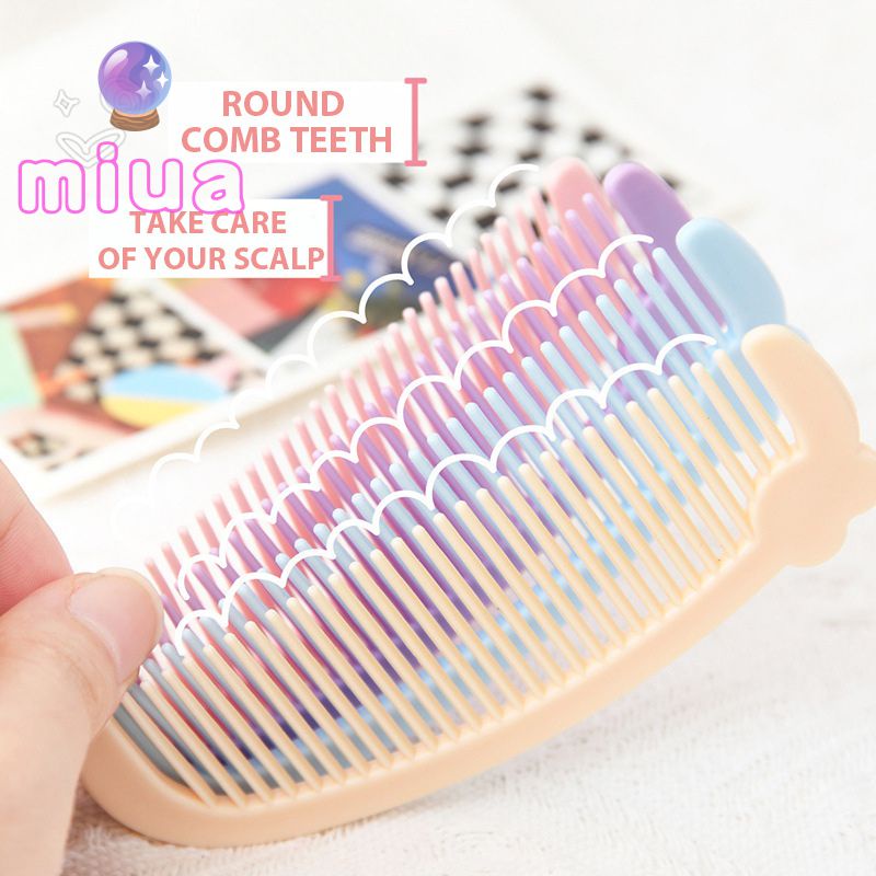 Miua🔮Hoạt Hình Lược Chải Tóc mini Cầm Tay Hình Trái Tim Dễ Thương Cho Học Sinh
