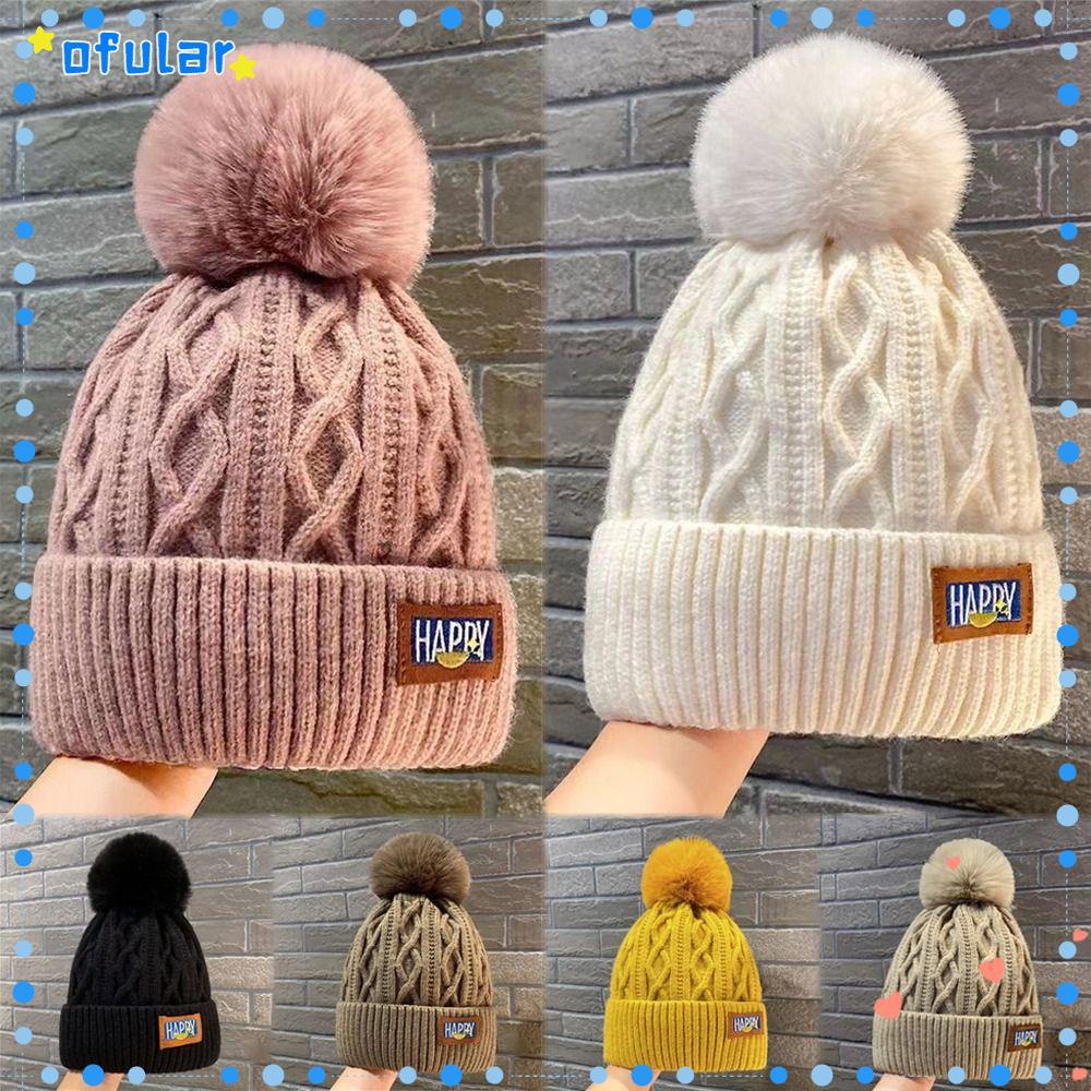 Ofular Mũ beanie Trùm Đầu Giữ Ấm Thời Trang Cho Nữ
