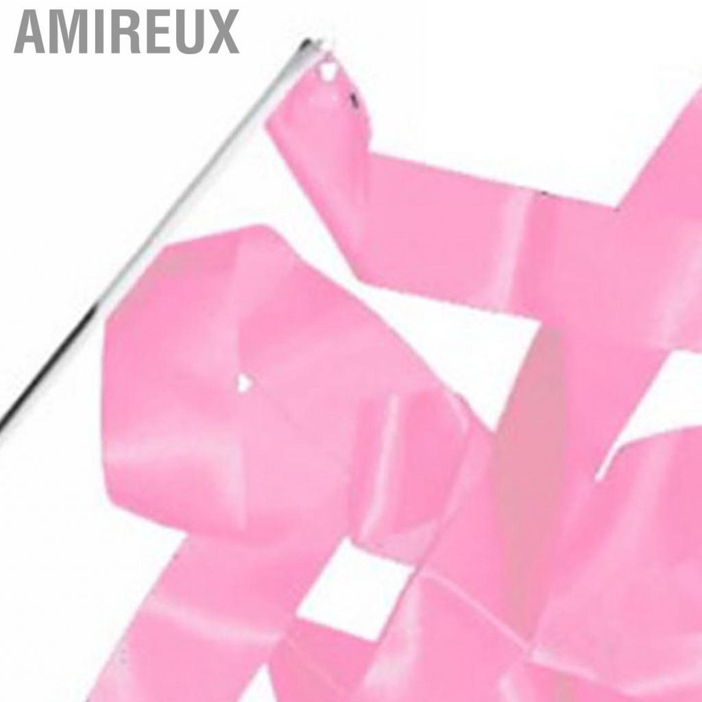 Amireux Gymnastics Streamers  Good Toughness 4m Nylon Dance Ribbons for Competition
