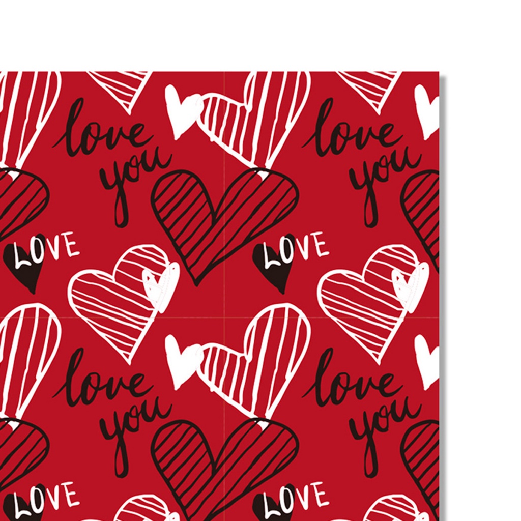 Hd| Bộ Giấy Dán Hình Trái Tim Màu Đỏ Đen Dùng Trang Trí Sổ Tay diy