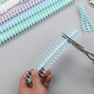 Thanh còng nhựa làm sổ, binder đóng gáy sổ kẹp tài liệu đường kính 12mm 30 lỗ-MICHA