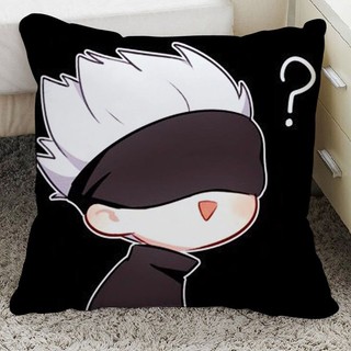  Gojo Satoru Jujutsu Kaisen Vuông Gối Gối Vỏ Sarung bantal Polyester Hoạt Hình Ném Gối Vỏ Đệm Ô Tô Sofa Trang Trí Nhà Cửa 
