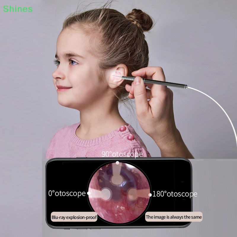 1 Bộ Dụng Cụ Lấy Ráy Tai Thông Minh 3.9mm Có camera Quan Sát
