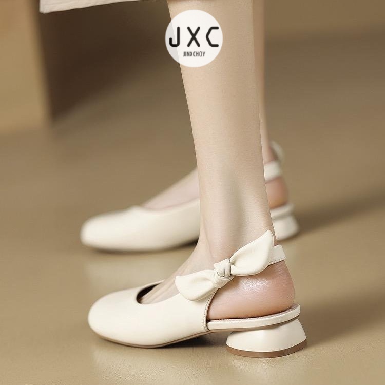 JINxCHOYGiày Sandal Da PU Đế Dày Mềm Mại Thời Trang Mùa Hè Dành Cho Nữ