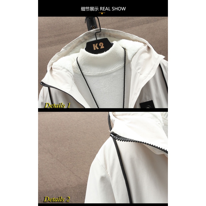 Áo Khoác Nam Dáng Dài Có Nón Thời Trang Thu Đông Mới Cỡ m-4xl