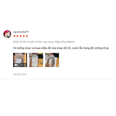 Nước Tẩy Trang Bioderma Créaline H2O 100ml-500ml ⚡ FREESHIP ⚡Date Mới