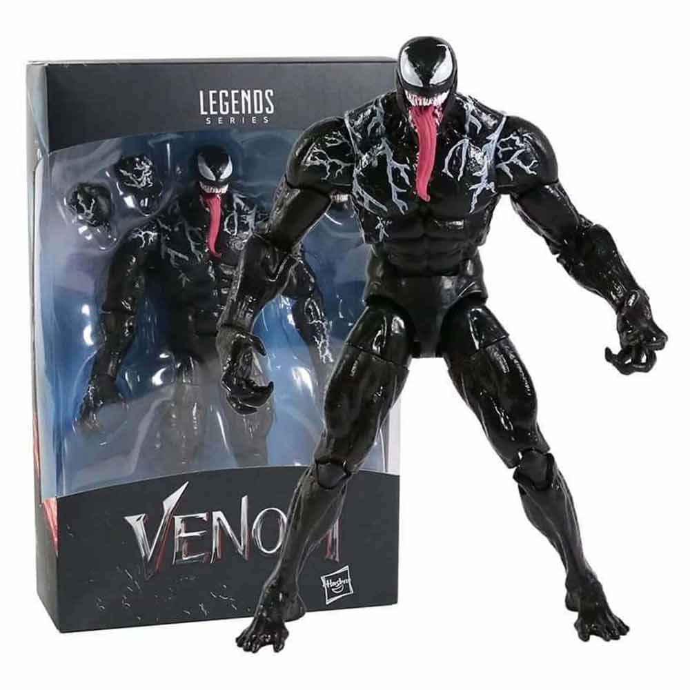 Marvel Venom Edward Brock Spider Man Carnage Action Figure Toy Joints Movable Model Doll Toy