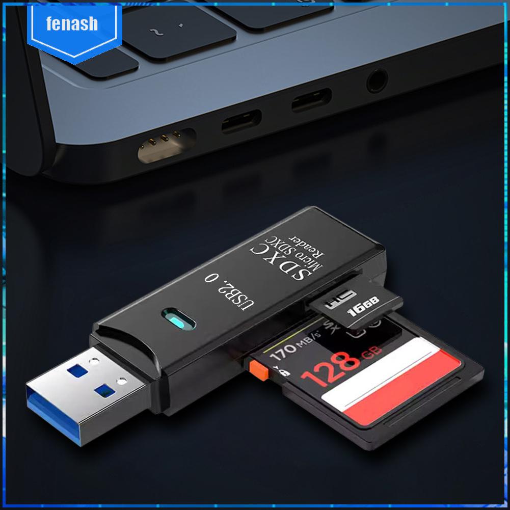 Đầu Đọc Thẻ Nhớ micro sd tf 2 Trong 1 usb 3.0 / 2.0 Cho laptop