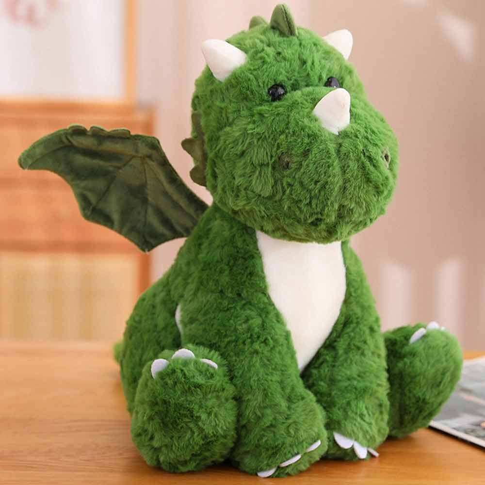 Green Dinosaur Plush Toy Dragon Egg Pillow Doll Gift Filling Soft Dinosaur
