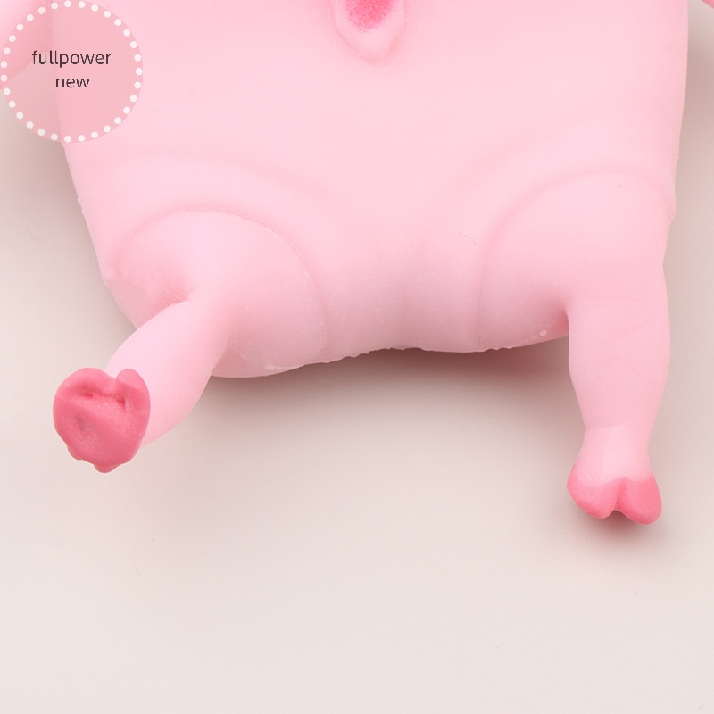 Fullpowernew Đồ Chơi Nắn Bóp Đàn Hồi Giảm stress Hình Chú Heo Hồng