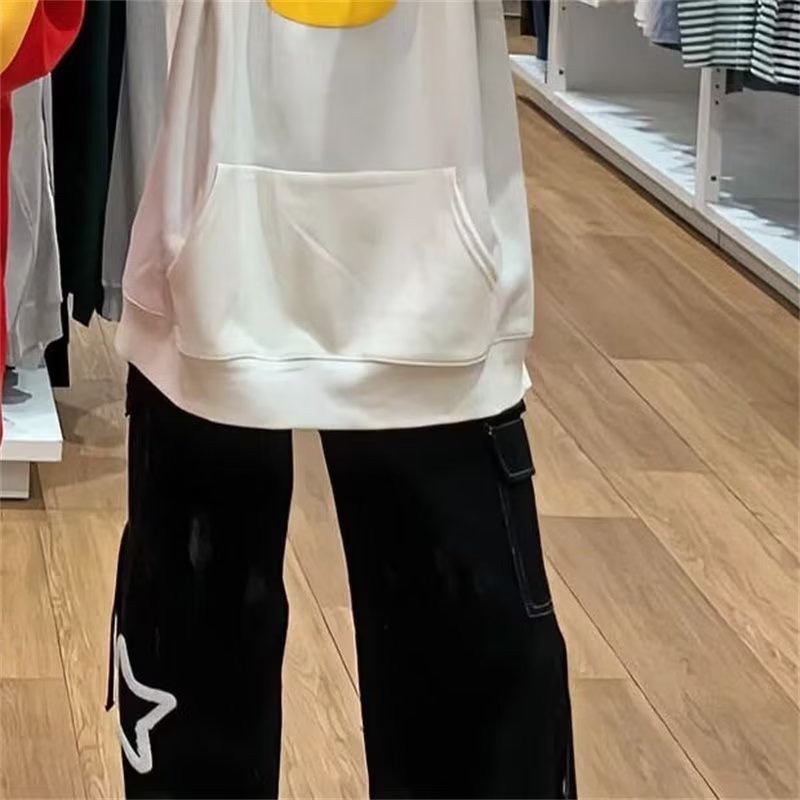 Áo sweater Chui Đầu Vải Nhung In Hình Chú Heo Dễ Thương Cho Cặp Đôi