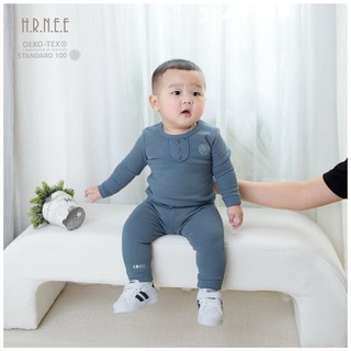 [HRNEE] Bộ dài tay nỉ lông mềm ấm (6-9M đến 3-4Y)