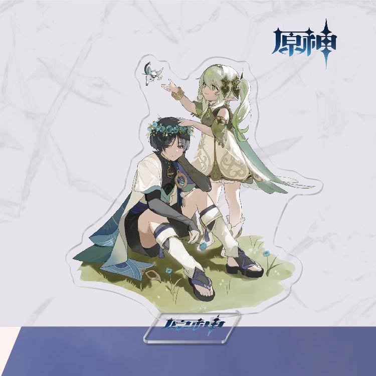 Mô hình Standee Genshin Impact Kunikuzushi Balladeer Scaramouche anime chibi acrylic standee trưng bày trang trí