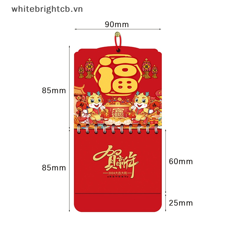 Lịch Năm Mới 2024 mini Để Bàn Trang Trí
