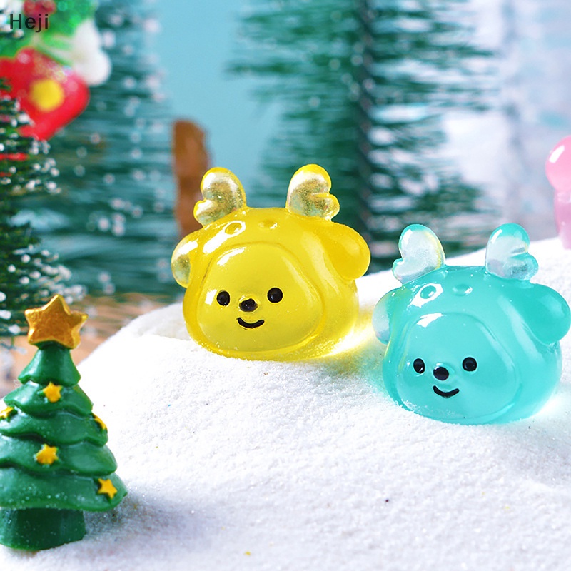 Bộ 5 Đèn Chiếu Sáng mini Hình Tuần Lộc Giáng Sinh Trang Trí Nhà Cửa / Xe Hơi