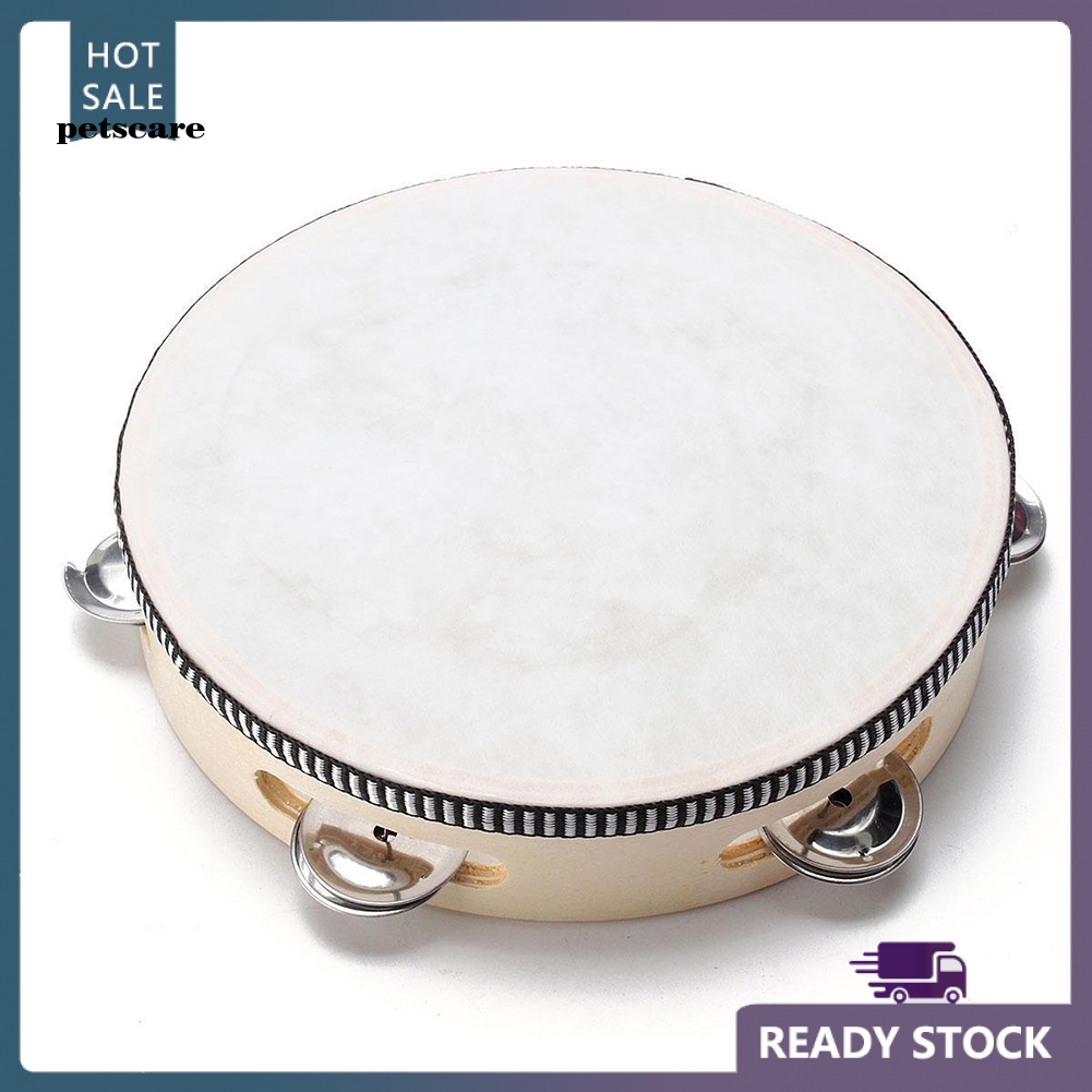 Qca Trống Lục Lạc Giả Da 10 Inch