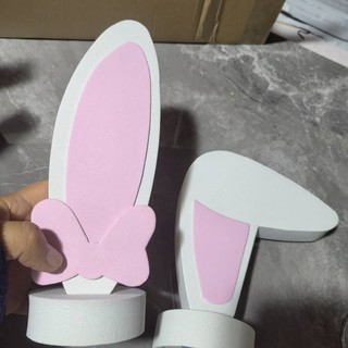 Roof decoration rabbit ears crooked ears cute cute cute
size, height 17.5 '', width 6.5'' ivxf