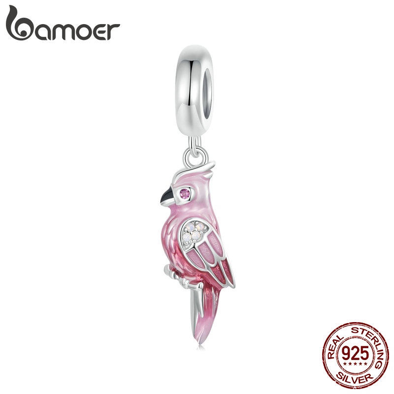 Bamoer Mặt Dây Chuyền Hình Con Vẹt Bằng Bạc 925