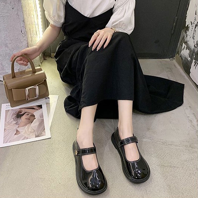 Giày mary jane Đế Bằng Thời Trang Cho Nữ