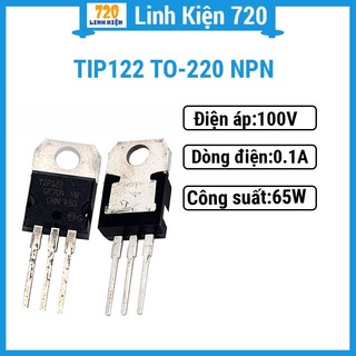 Linh kiện bán dẫn tip122 to-220 npn 100v/5a/65w darlington transistor