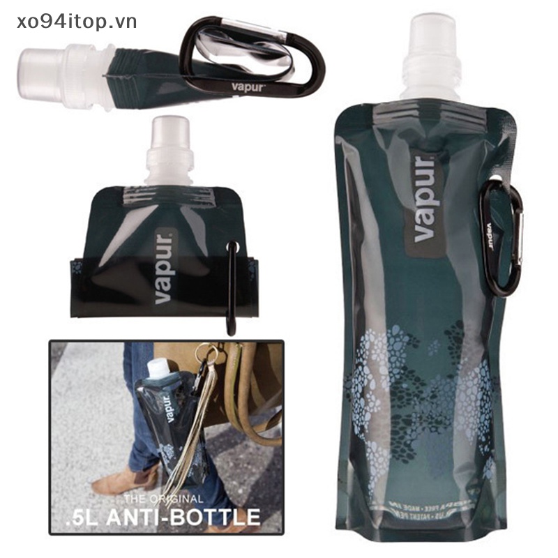 Bình Uống Nước xoitop 500ml Hình Động Vật Hoạt Hình Thân Thiện Với Môi Trường Có Thể Gập Lại An Toàn Cho Trẻ Em vn
