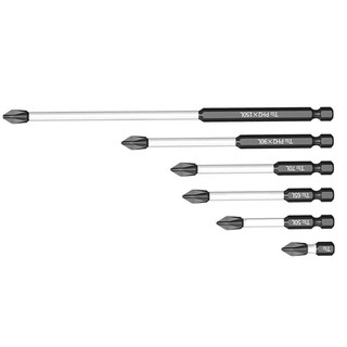 【FEELING READY STOCK】Compact Design 6pcs Magnetic Electric Screwdriver Set PH2 Cross Screwdriver Bits