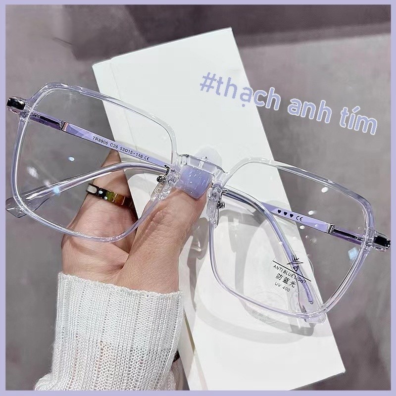 Mắt Kính nữ Gọng Lớn Siêu Nhẹ Chống Ánh Sáng Xanh Thời Trang Hàn Quốc ，kính thời trang nữ SJ23004