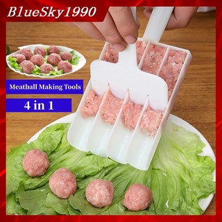 Máy làm thịt viên nấu ăn dụng cụ tự chế khuôn tròn cá beaf cơm nắm thiết bị làm thịt nướng lẩu đậu đông tiện ích nhà bếp