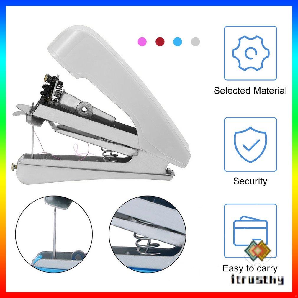 Nhà Tinh Du Lịch Sử Dụng Mini Di Động DIY Bộ Kim Chỉ Tay Không Dây Máy May Quần Áo Cầm Tay Vải Máy May Điện