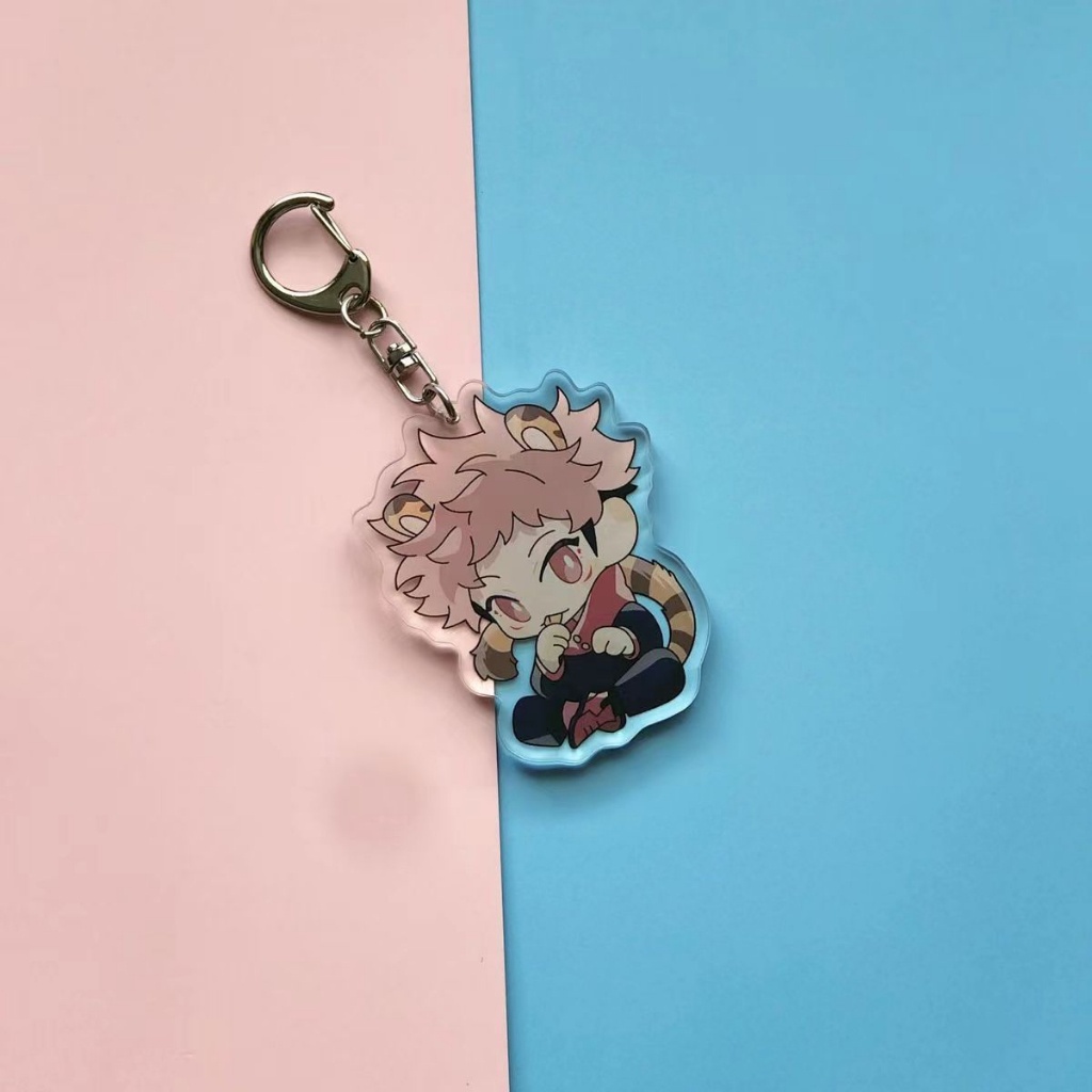 Jujutsu kaisen itadori yuji fushiguro megumi ryomen sukuna Móc Khóa Bằng acrylic Dễ Thương