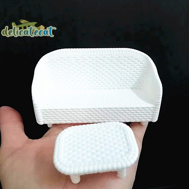 Bộ 2 Búp Bê Mây Nhỏ Màu Trắng Trang Trí Bàn Ghế sofa Phòng Khách Nội Thất